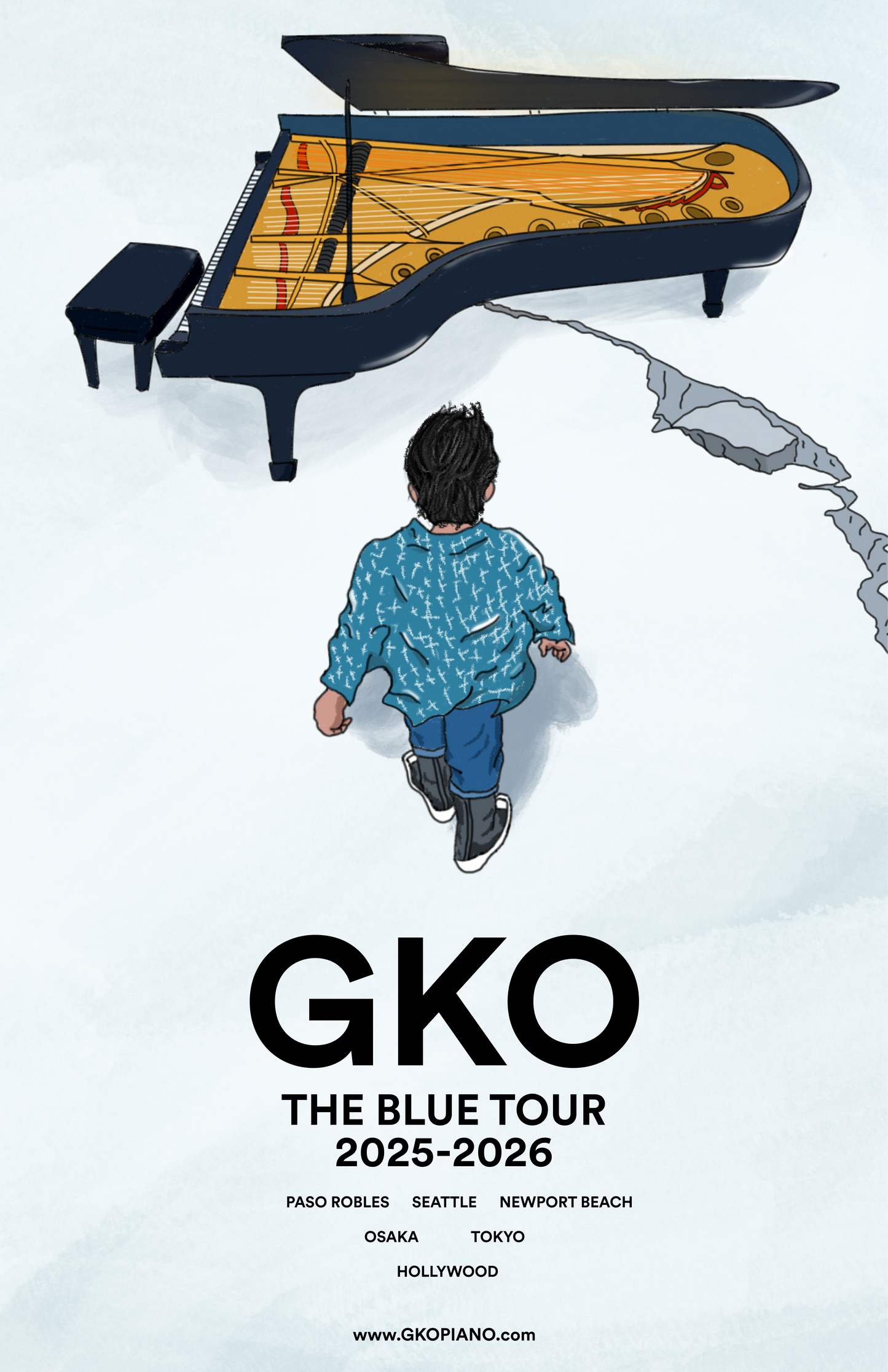 The Blue Tour Poster - Batch #1, Numbered (1-20) ONLY 8 LEFT!